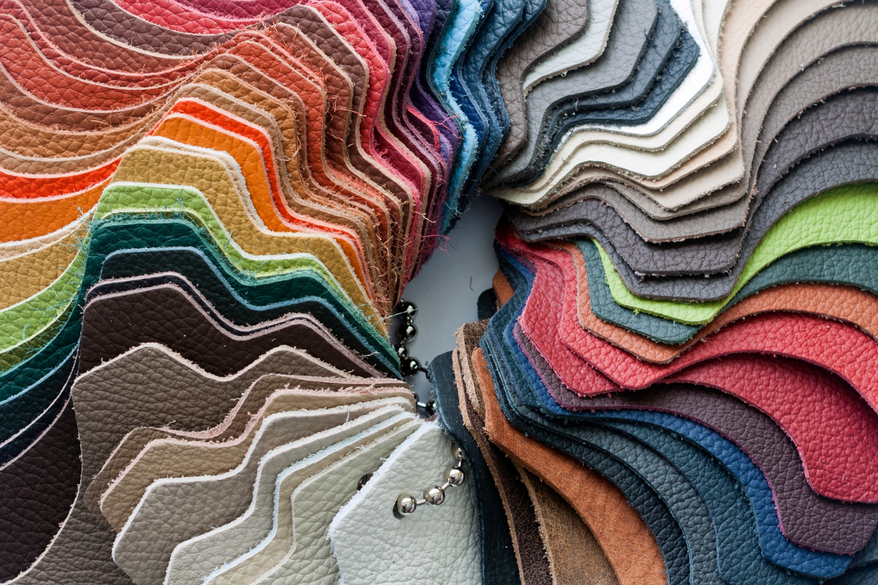 SWATCHES OF LEATHER E examples of leather colours